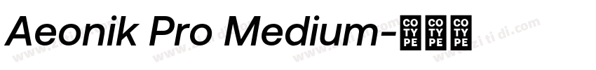 Aeonik Pro Medium字体转换